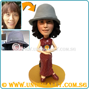 Custom 3D Sweet Cheongsam Lady Figurine